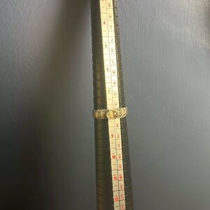 Size 8 Sterling Silver 925 Stamped Marcasite and Possibly Citrine Stone